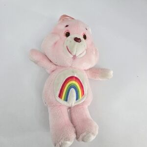 Cheer Vintage Care Bear Rainbow 14" Plush Toy Stuffed Animal Kenner 1983